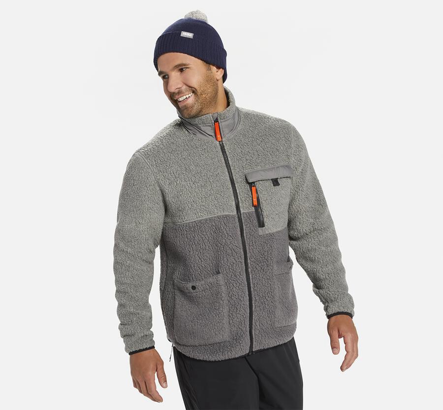 Hoka One One Jakke Herre - Fleece Sky - Grå - 746810MZQ